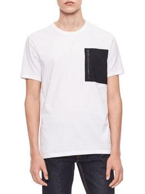Calvin Klein Mixed-media Cotton Tee