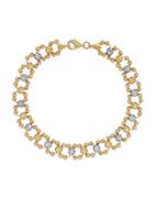 Lord & Taylor 14k Yellow Gold Faceted Round Bead Link Bracelet