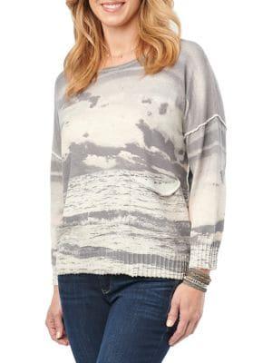 Democracy Printed Cotton Sweater