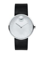 Movado Bold Edge Stainless Steel & Rubber Strap Watch