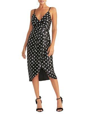 Rachel Rachel Roy Faye Sequin Polka-dot Midi Dress