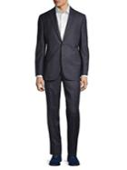 Jack Victor Tonal Plaid Wool Suit