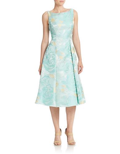 Adrianna Papell Floral Fit And Flare Dress
