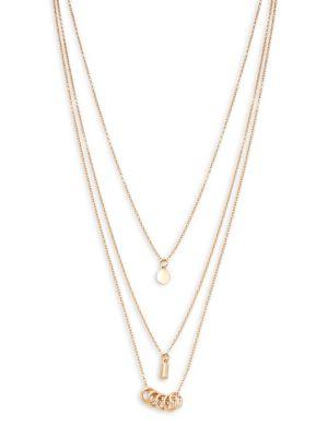 Design Lab Lord & Taylor Three-row Chain Layered Necklace