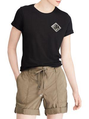 Lauren Ralph Lauren Bullion-embroidered Jersey T-shirt