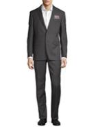 Tallia Orange Tonal Pindot Wool Suit