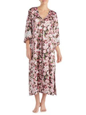 Kate Spade New York Lace-trimmed Floral Caftan