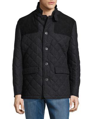 Hart Schaffner Marx Wool-blend Quilted Coat