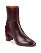 Aquatalia Emery Leather And Suede Ankle Boots