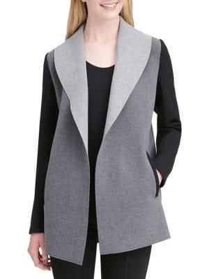 Calvin Klein Heathered Long-sleeve Jacket