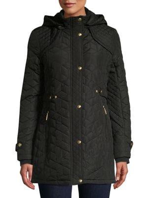 Weatherproof Quilted Front Snap Jacket