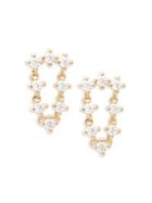 Nadri Goldtone & Crystal Drop Earrings