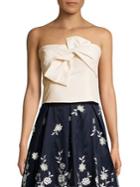 Eliza J Strapless Bow-front Top