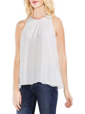 Vince Camuto Sleeveless Metallic Blouse
