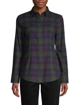 Brooks Brothers Red Fleece Plaid-print Cotton Shirt