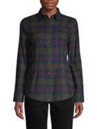 Brooks Brothers Red Fleece Plaid-print Cotton Shirt