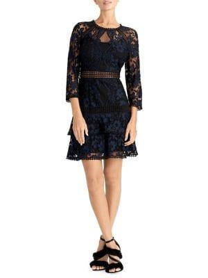 Rachel Rachel Roy Portia Lace Fit-&-flare Dress