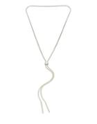 Kenneth Cole New York Abalone Silvertone Lariat Necklace