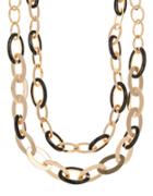 Anne Klein Two-tone Chain-link Choker Necklace