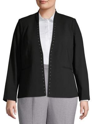 Calvin Klein Studded Open-front Jacket