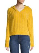 Miss Selfridge Chenille Cropped Hoodie