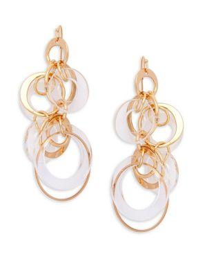 Design Lab Lord & Taylor Multi-circle Link Drop Earrings
