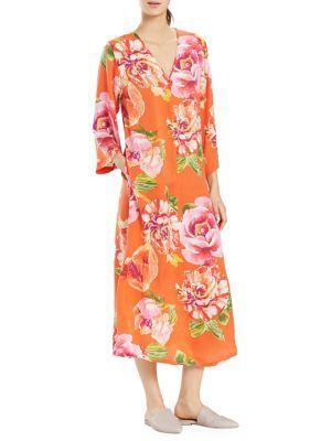 N Natori Floral-print Caftan