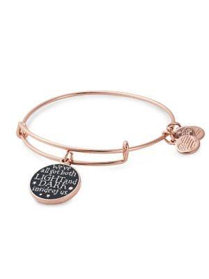 Alex And Ani Rose Goldtone Harry Potter Charm Bracelet