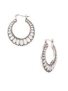 Lord & Taylor 925 Sterling Silver Tribal Hoop Earrings