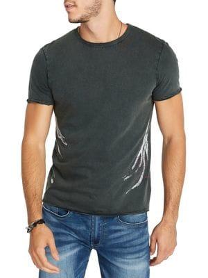 Buffalo David Bitton Tola Acid-wash Graphic Tee