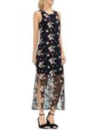 Vince Camuto Topic Heat Tropical Embroidered Maxi Dress
