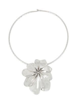 Robert Lee Morris Femme Petal Flower Pendant Necklace
