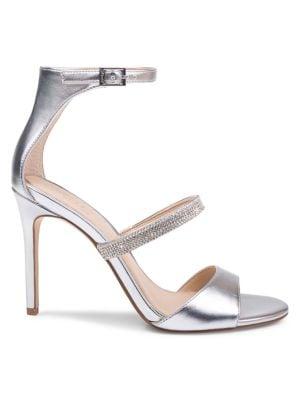 Jewel Badgley Mischka Rihanna Ii Embellished Stiletto Sandals