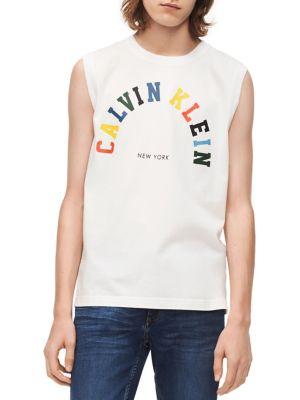 Calvin Klein Jeans Logo Pride Cotton Tank Top