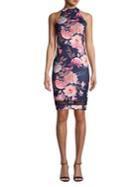 Quiz Floral-print Sheath Dress