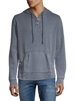 Lucky Brand Venice Burnout Henley Hoodie