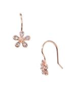 Lauren Ralph Lauren Small Crystal Flower Pierced Earrings