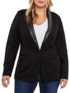 Addition Elle Michel Studio Plus Mix Media Blazer
