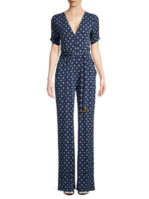 Michael Michael Kors Printed Stretch Jumpsuit
