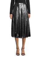 Michael Michael Kors Metallic Pleated Skirt
