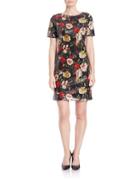 Marc New York Andrew Marc Floral Sequined Shift Dress
