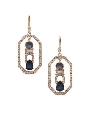 Ivanka Trump Goldtone And Glass Stones Open Drop Earrings