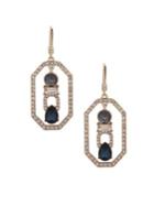 Ivanka Trump Goldtone And Glass Stones Open Drop Earrings