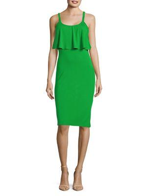 Michael Michael Kors Flounce Sheath Dress