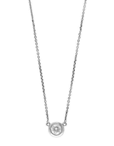Effy Pave Classica Diamond And 14k White Gold Pendant Necklace