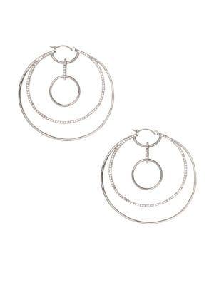 Vince Camuto Crystal Orbital Earrings