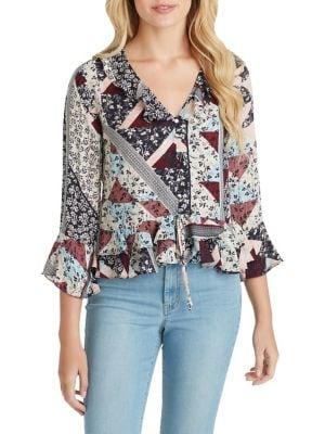 Jessica Simpson Bronwyn Button Up Blouse