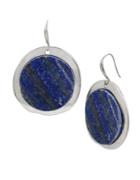 Robert Lee Morris Color Wheel Lapis Lazuli Drop Earrings