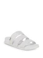 Calvin Klein Dalana Leather Platform Slides