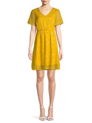 Vero Moda Printed V-neck A-line Dress